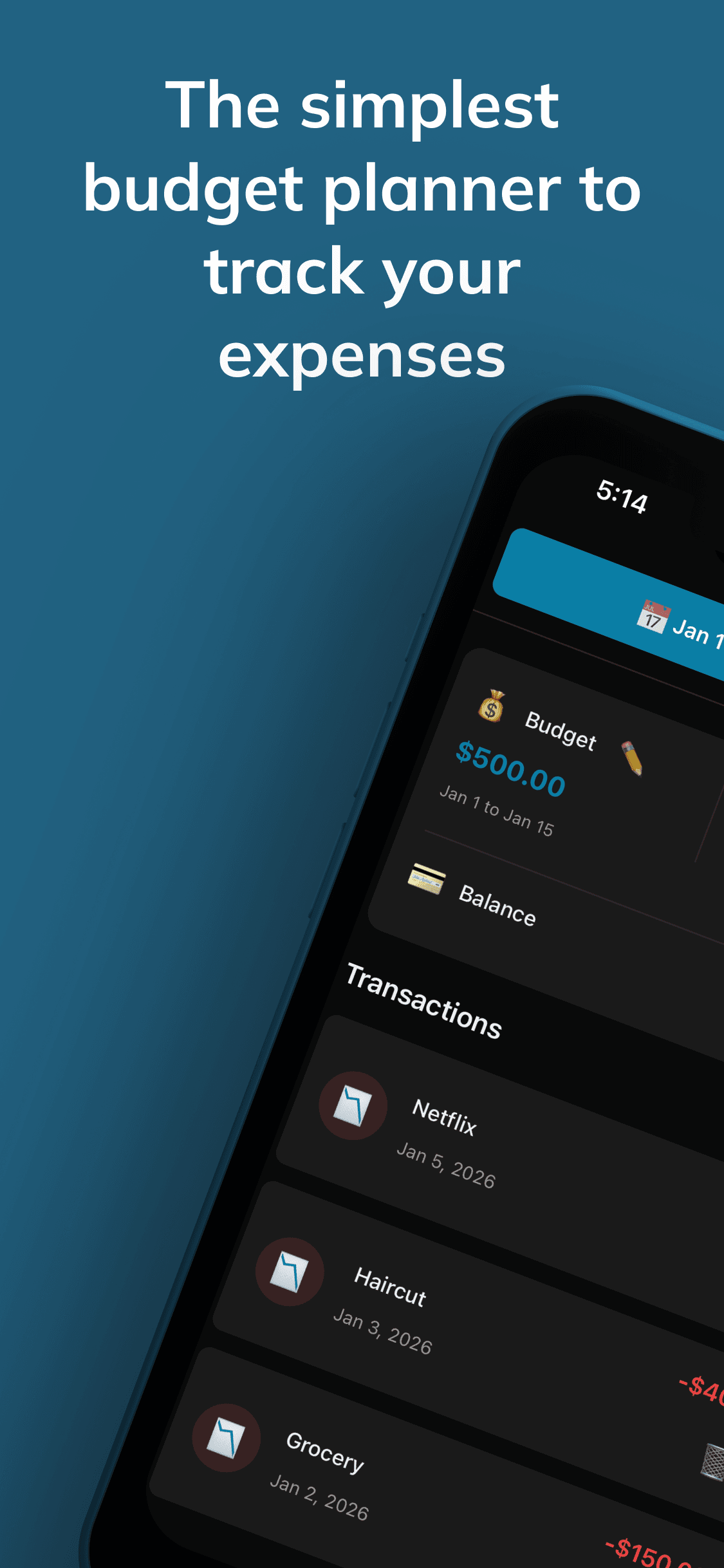 Cycle Budget Planner Screenshot 1