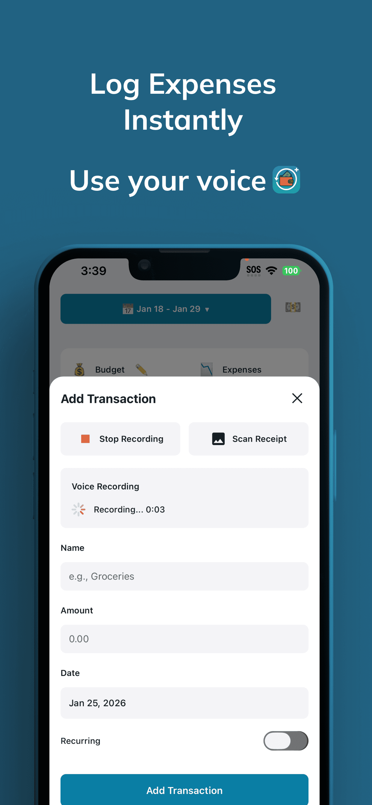 Cycle Budget Planner Screenshot 2