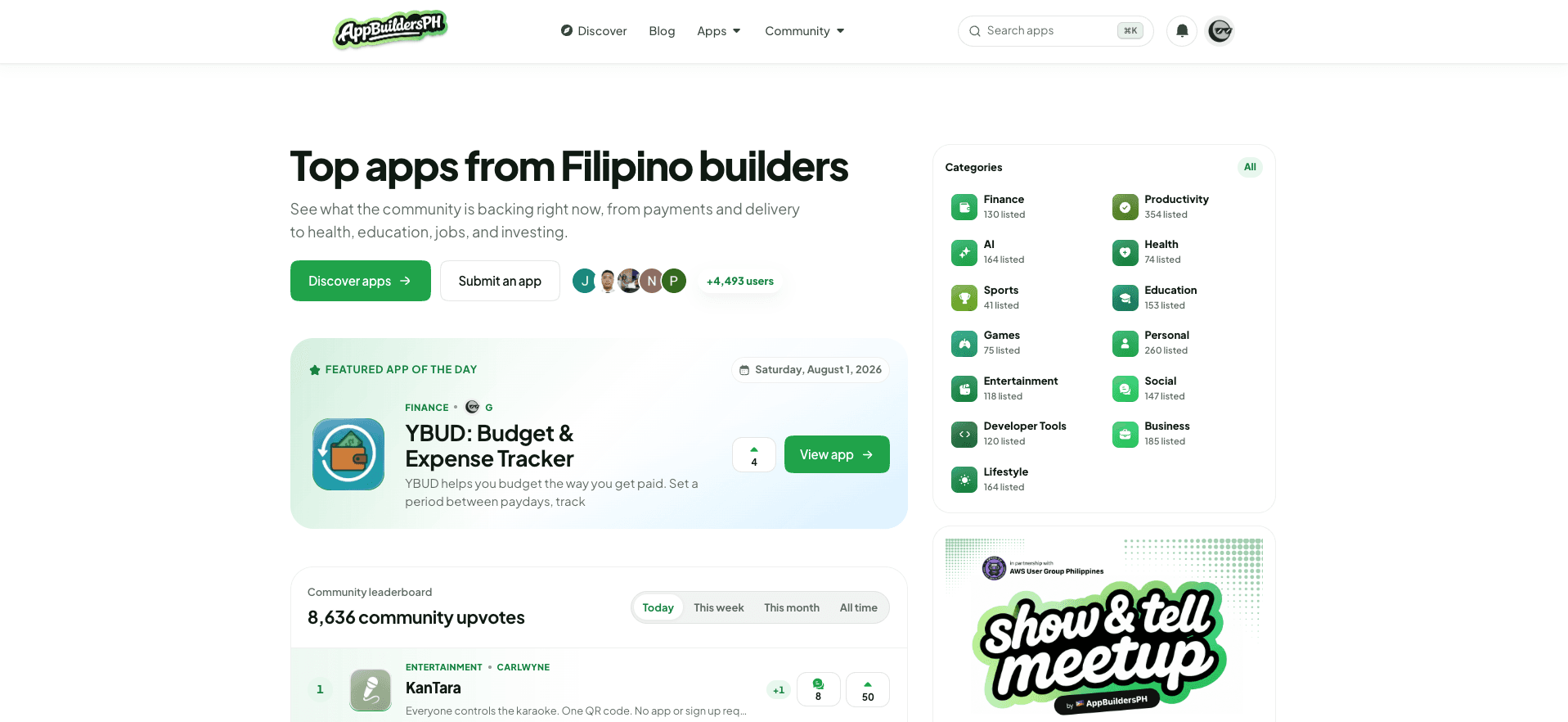 YBUD featured as App of the Day on AppBuildersPH